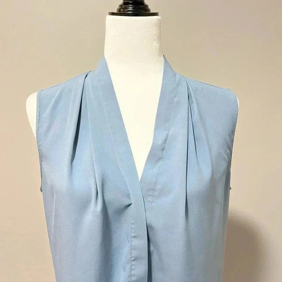 Calvin Klein Sleeveless V-Neck Blouse - Picture 7 of 9